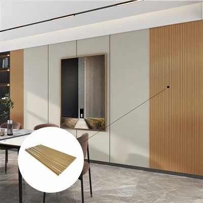 Zavod ta'minoti 170x15 mm o'lchamdagi ichki WPC devor paneli